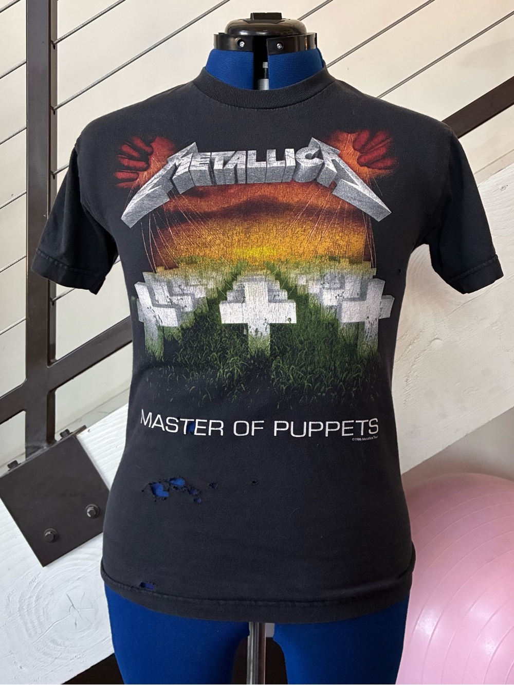 Metallica Master of Puppets Black Tour Tee